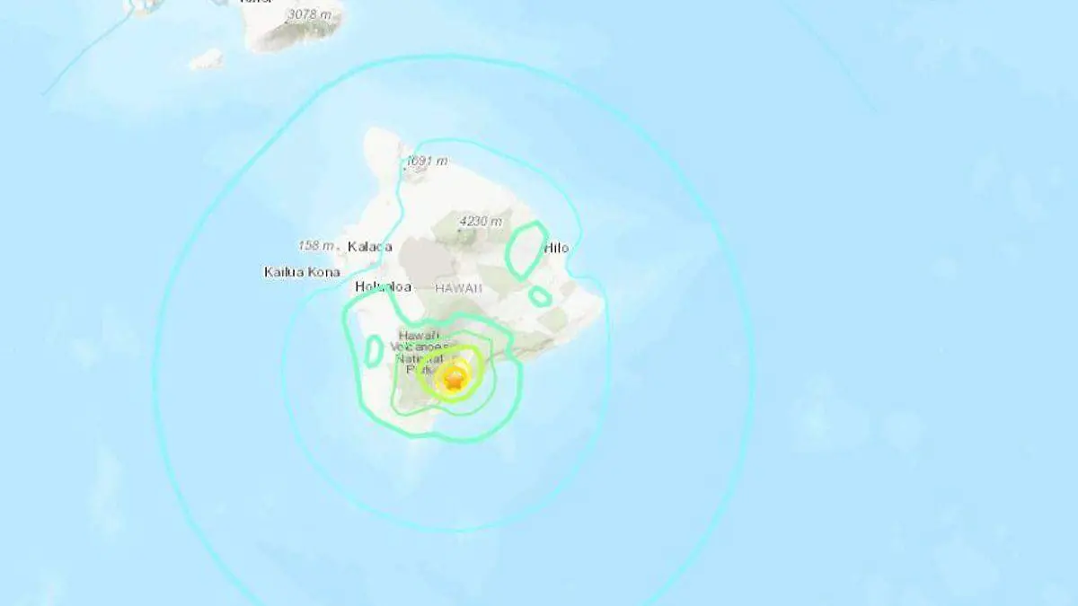 Sismo en Hawai